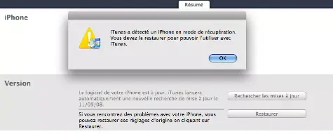 Récupération d'un iPhone, mode d'emploi