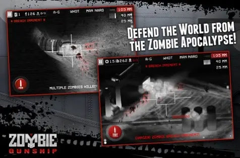 Dégommez des zombies depuis les airs avec Zombie Gunship