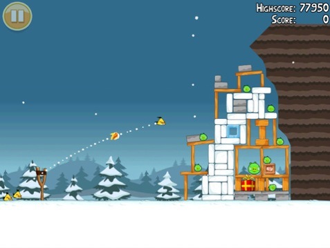 Angry Birds se met à l'heure d'hiver