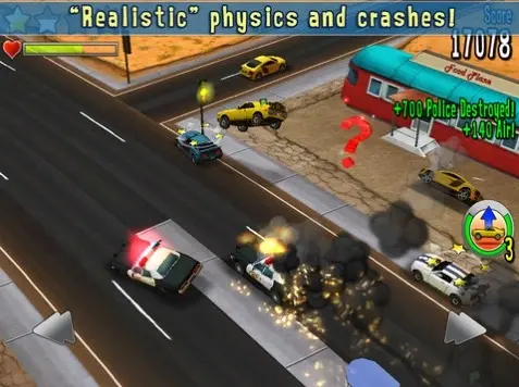 Reckless Getaway froisse de la tôle gratos sur iOS