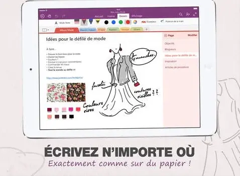 OneNote pour iPad ajoute l'écriture manuscrite et la reconnaissance optique des caractères