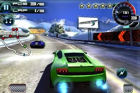 Asphalt 5 met la gomme sur iPhone et touch