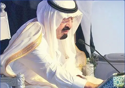 Le roi Abdhullah d'Arabie saoudite utilise un iPad