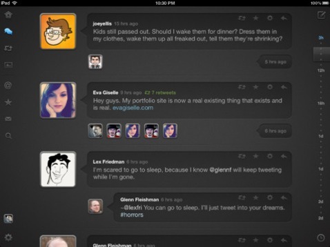 Quip iPad condense votre ligne de temps Twitter