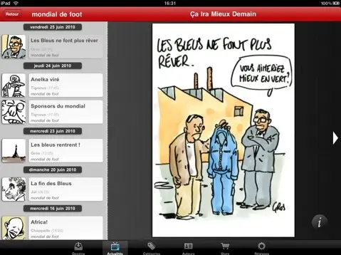 Ça ira mieux demain sur iPad