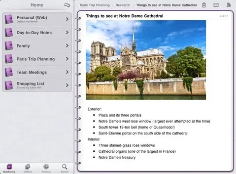 Microsoft OneNote débarque sur iPad