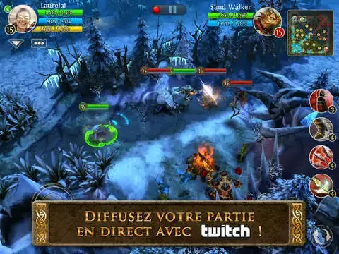 Heroes of Order & Chaos s'équipe de Twitch Tv et diffuse vos parties en ligne