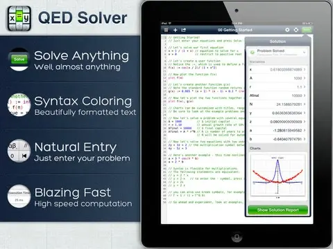 QED Solver, la calculette scientifique sous stéroïdes gratuite pour iPad