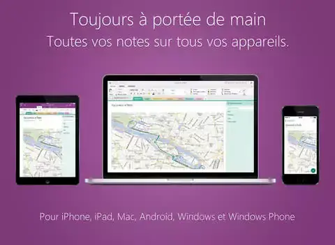 Une application OneNote unique pour iPhone, iPad et Apple Watch