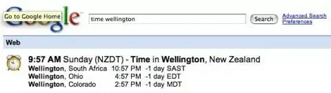 Quand Google donne l'heure