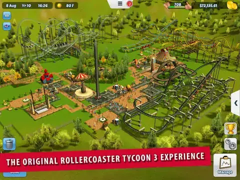 Accrochez-vous, RollerCoaster Tycoon 3 est disponible sur iOS !