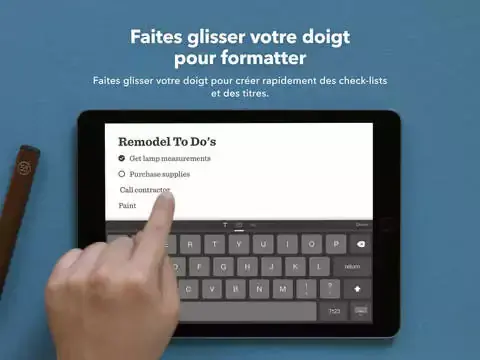 Une extension au menu de la dernière mise à jour de Paper (FiftyThree)