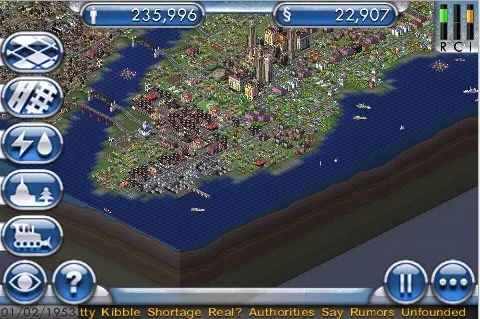 SimCity disponible pour iPhone et touch !