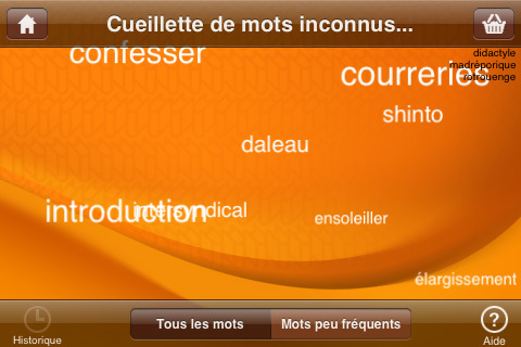 DicoMalin se joue du français sur iPhone