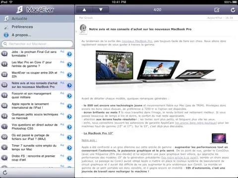 iPad : 20 logiciels à posséder absolument