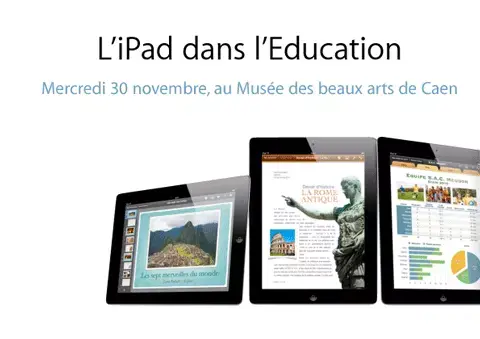 Caen : Conférence iPad dans l'éducation le 30 novembre