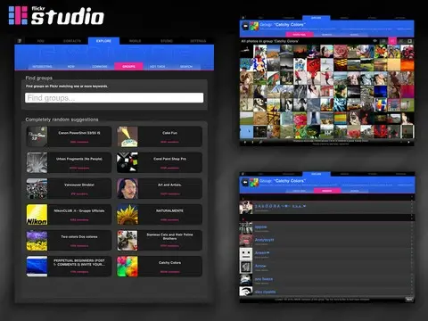 Flickr Studio, trousse à outils Flickr pour iPad, gratuit !