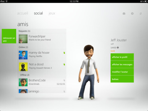 My Xbox LIVE : contrôlez votre Xbox avec votre iPhone