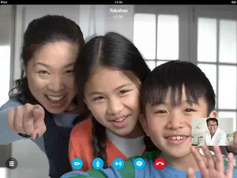 Skype iPad en HD sur l'iPad 4