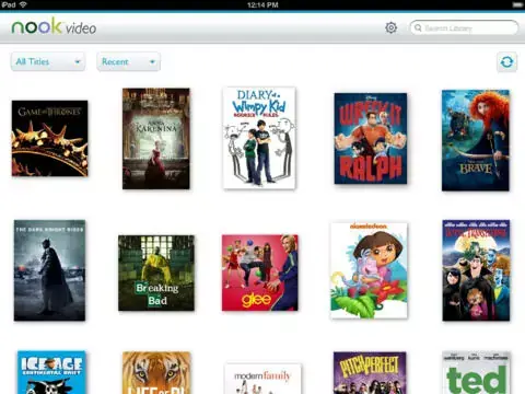 Barnes & Noble sort Nook Video sur iOS