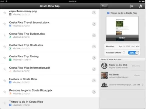 Google Drive disponible pour iOS