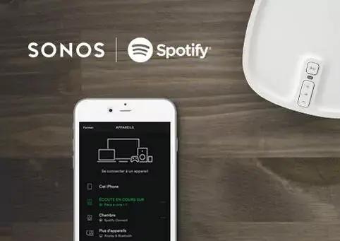 La version gratuite de Spotify est accessible depuis les enceintes Sonos