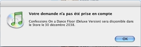 Bug iTunes ou Madonna ?