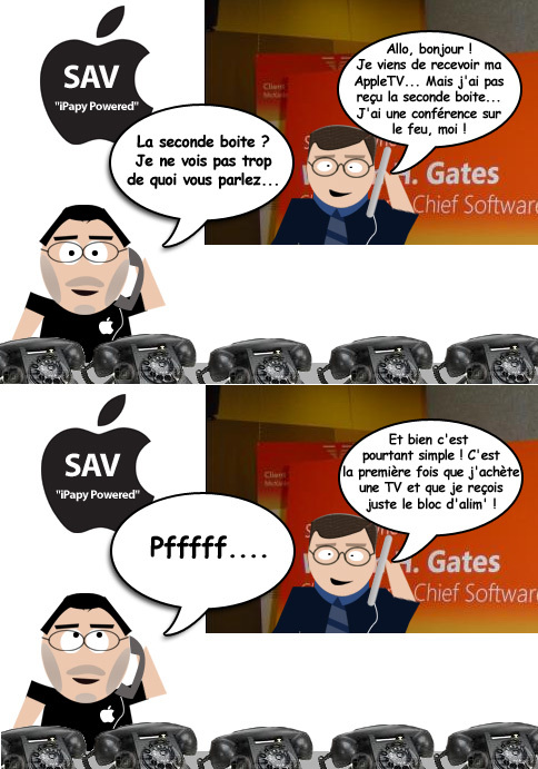 Illustration : Steve & Bill : SAV, AppleTV