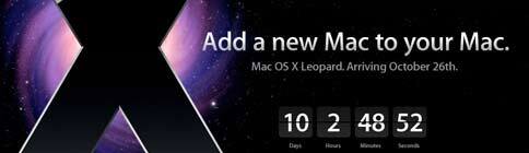 Leopard sur le site d'Apple