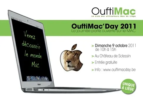 OuftiMac'day 2011 : le 9 octobre à Liège