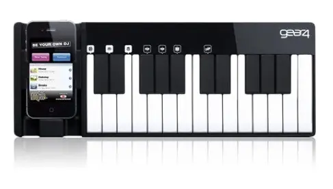 Un clavier musical qui sert de dock iPhone/ iPod touch