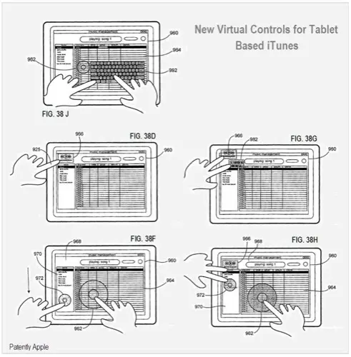 La tablette à travers les brevets Apple