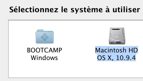 Astuce Yosemite : si la partition de Mavericks disparait au redémarrage