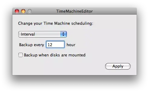 TimeMachineEditor, contrôlez Time Machine