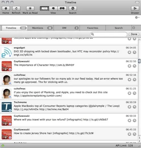 YoruFukurou, formidable client Twitter Mac gratuit