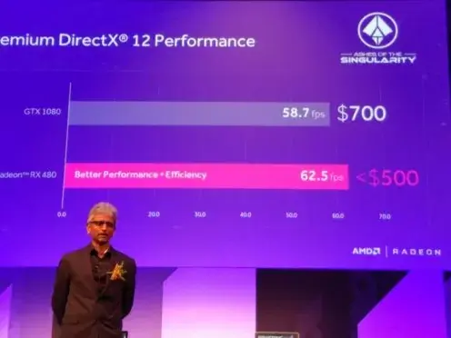 AMD répond timidement à NVidia avec sa RX480, un GPU "pas chère, et idéale pour la VR"