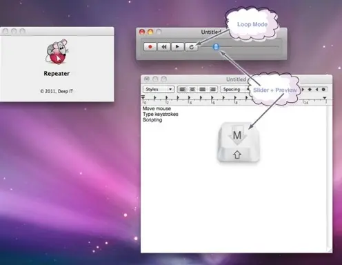 Repeater qui enregistre vos actions sur Mac est gratuit