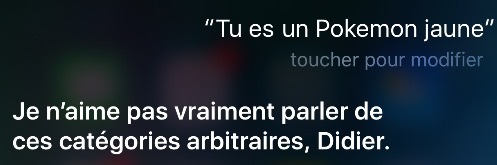 Siri blague désormais sur les Pokemon (Go)