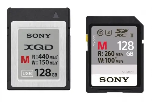 Nouvelle cartes XQD et SD très rapides chez Sony pour la photo et la vidéo