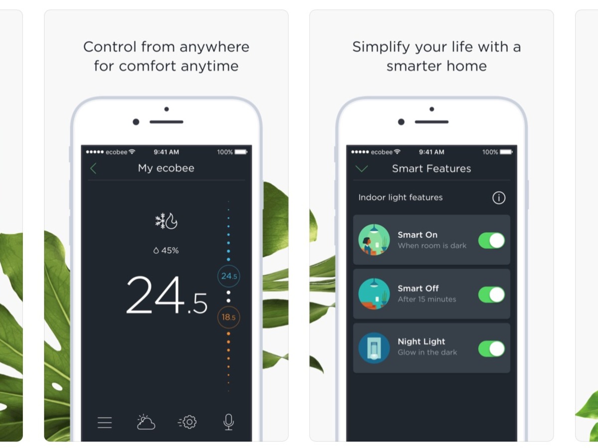 Ecobee rafraîchit son application iOS (et ajoute la prise en charge du
