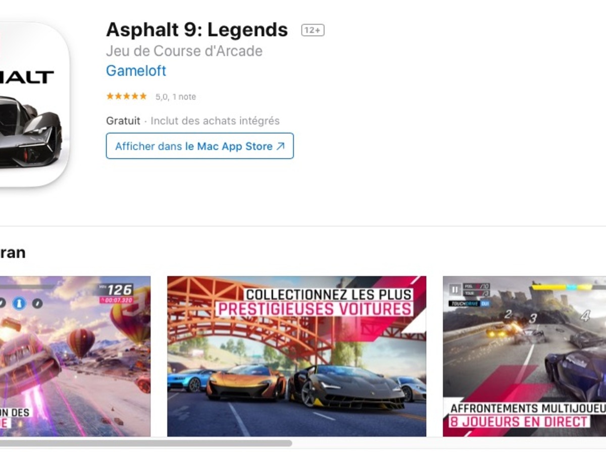 Mac Catalyst App 'Asphalt 9: Legends' Now Available - MacRumors