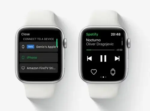 Apple Watch : Spotify teste la diffusion directe