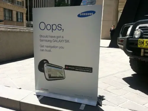 Apple Maps : Samsung se moque... et se fait rattraper par la police australienne