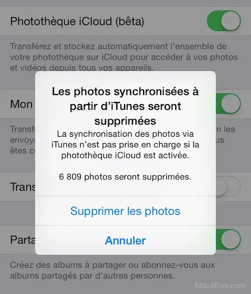 iOS 8.1 : synchronisation des photos ou Photothèque iCloud, il faudra choisir