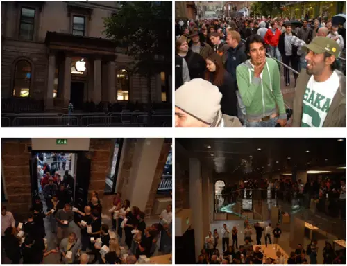 L'AppleStore de Glasgow : quelle sacrée queue !