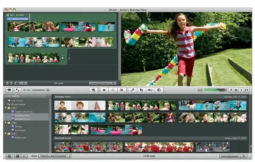 iMovie 08 aime les projets simples