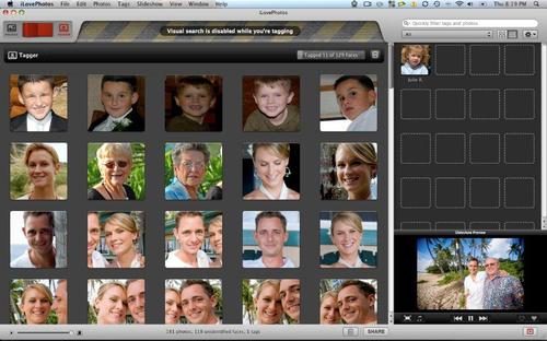 iLovePhotos, la reconnaissance faciale sur votre Mac