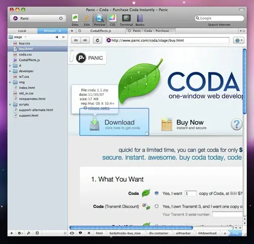 Coda 1.6 s'ouvre aux plug-ins