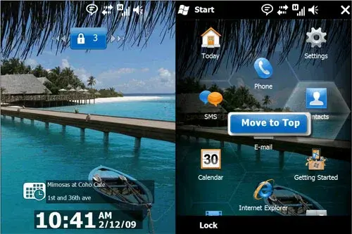 Windows Mobile 6.5 : un tour en images