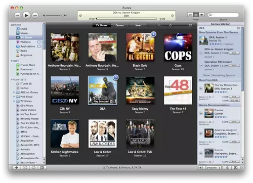 iTunes : Genius pour les programmes TV